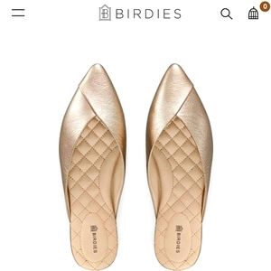 Birdies Sean size 8 gold leather